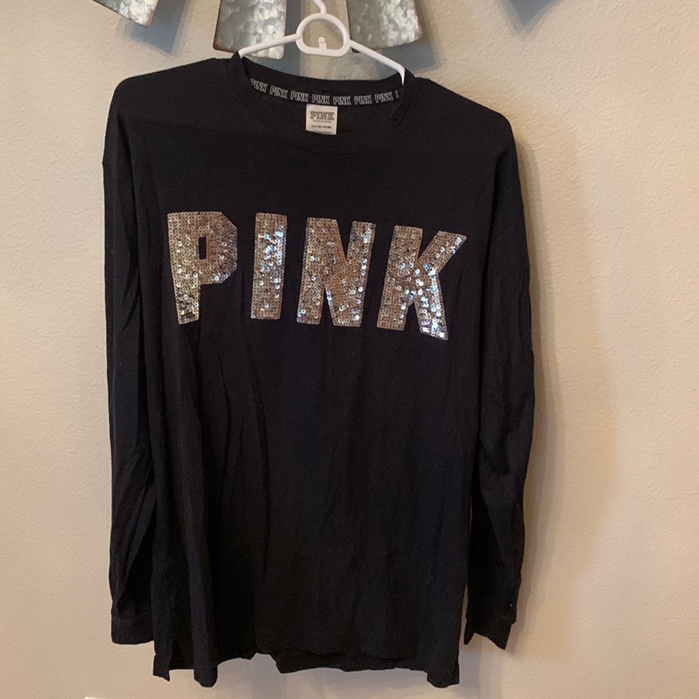 Victoria Secret black long sleeve t shirt